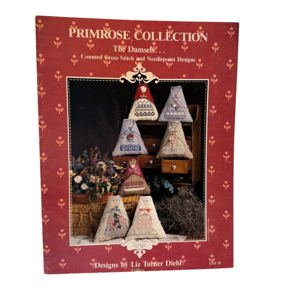 Primrose Collection The Damsels‎ Pattern Book Vintage Folk Art Dolls
